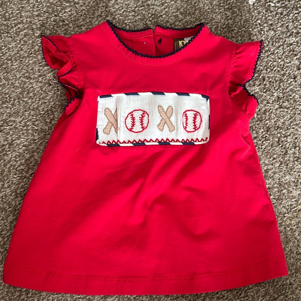 Smocked Baseball Shirt
